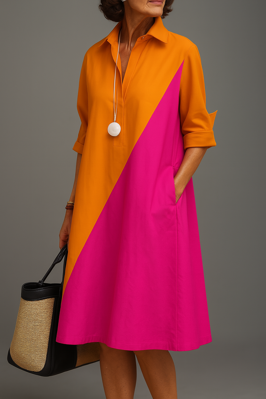 Cynthia | Elegant Midi Dress for Carefree Sophistication
