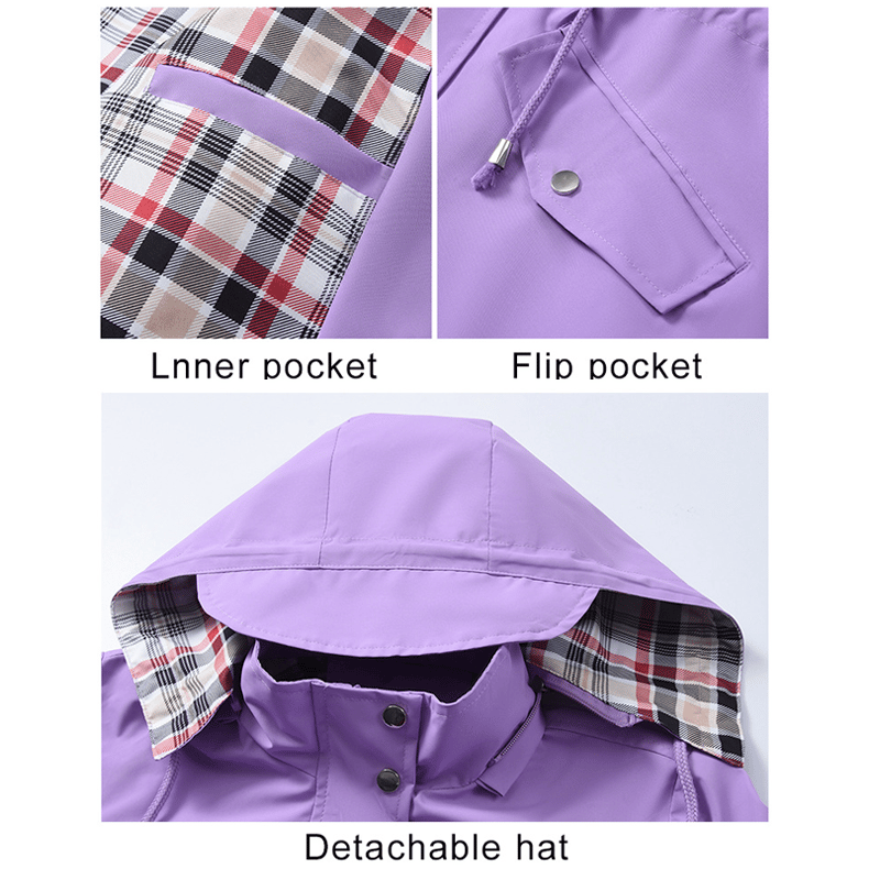 Cayle | Checkered Waterproof Jacket for Women