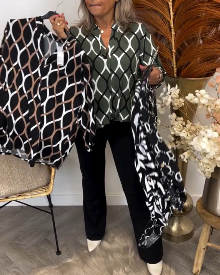 Lina | Graphic Print Blouse