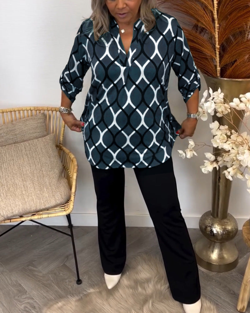 Lina | Graphic Print Blouse