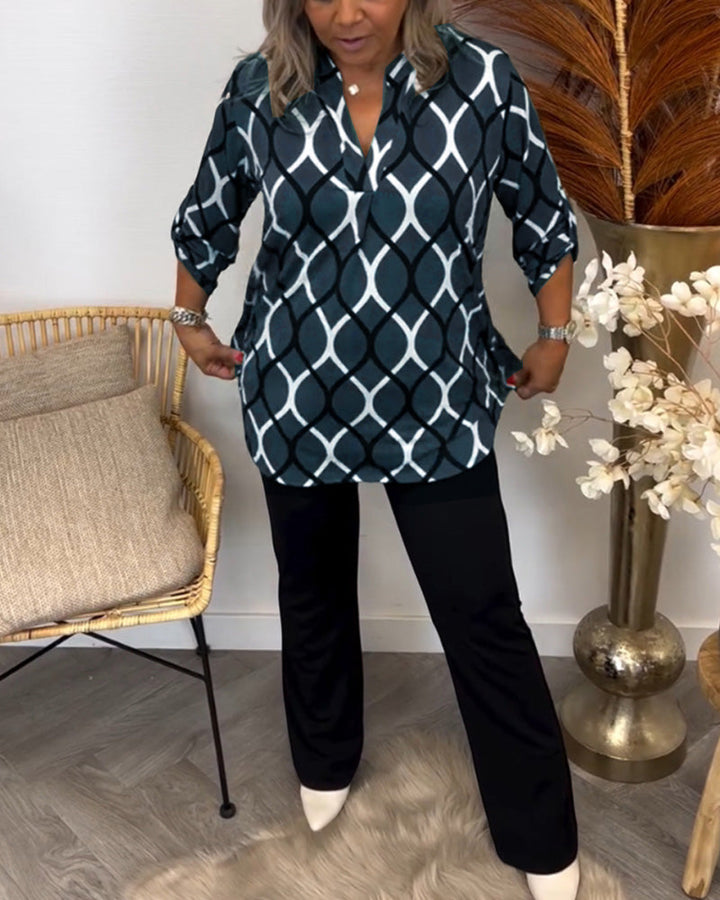 Lina | Graphic Print Blouse