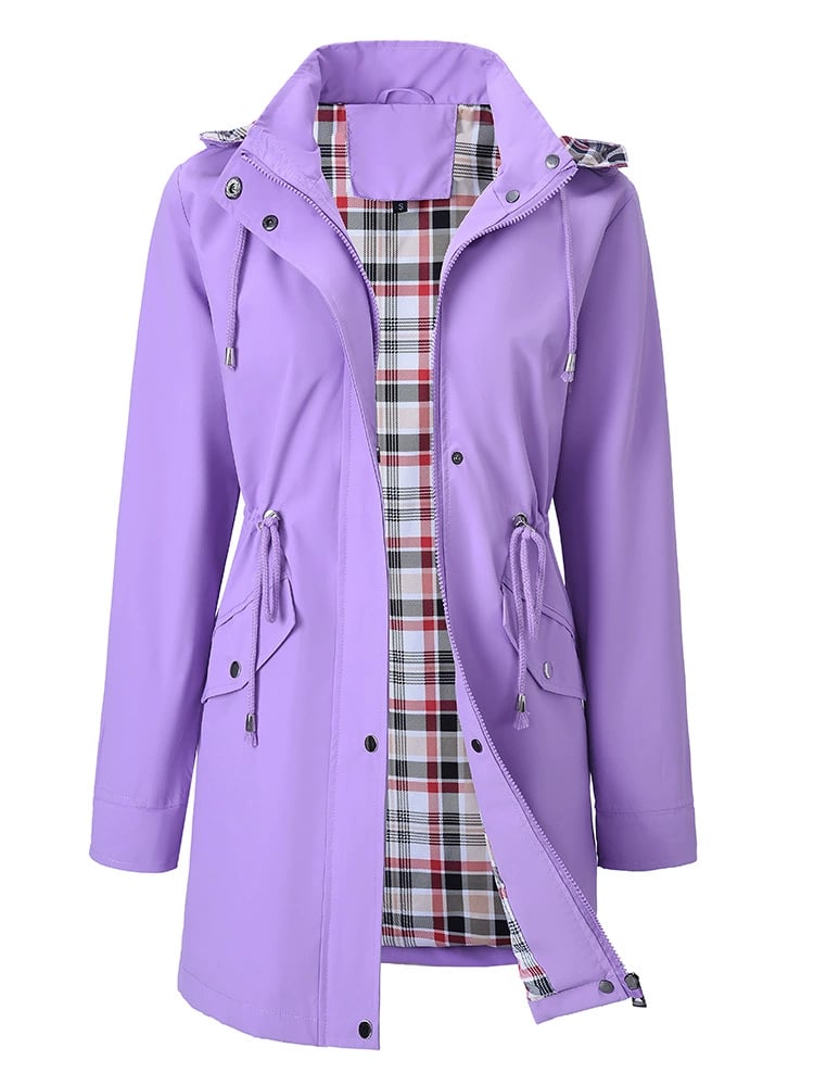 Cayle | Checkered Waterproof Jacket for Women