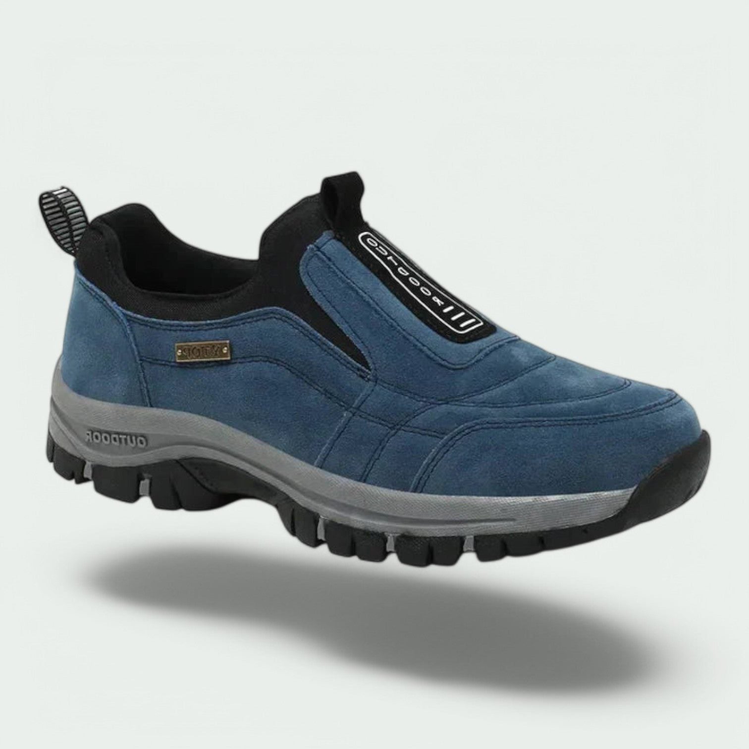 Herren Slip-On Wanderschuh mit Laufsohle - Bleu