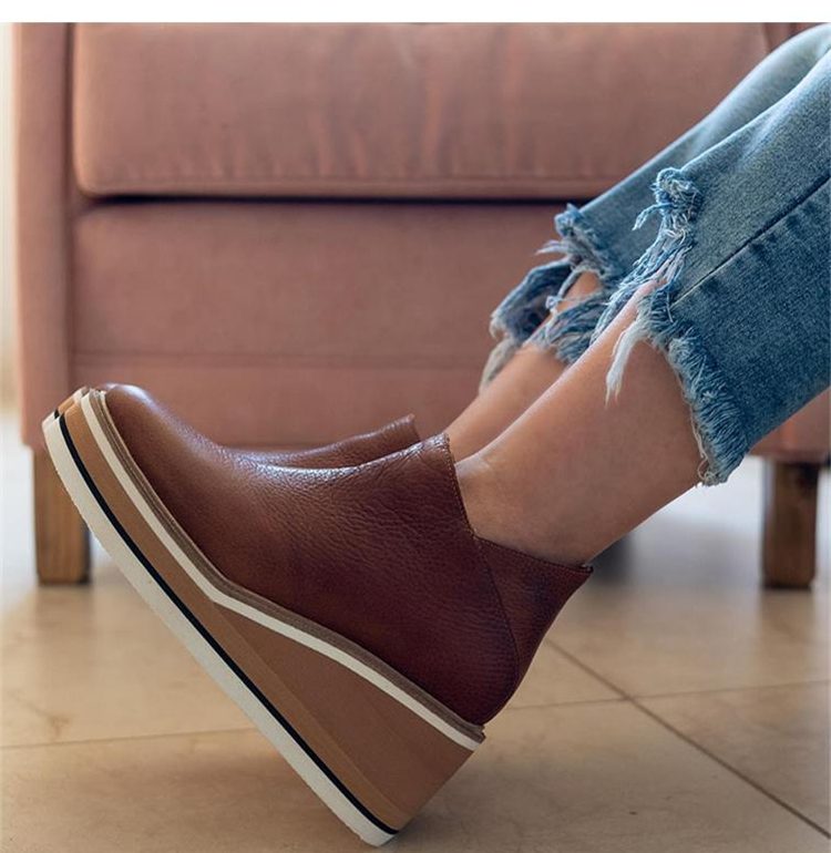 Damen Chelsea Stiefeletten mit Plateau - View 7
