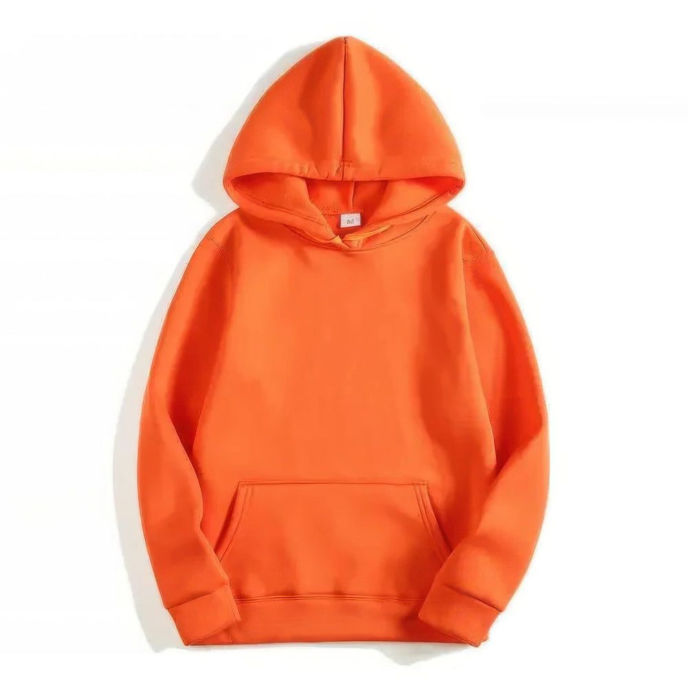 Damen Hoodie mit Kapuze und Langärmel - Orange