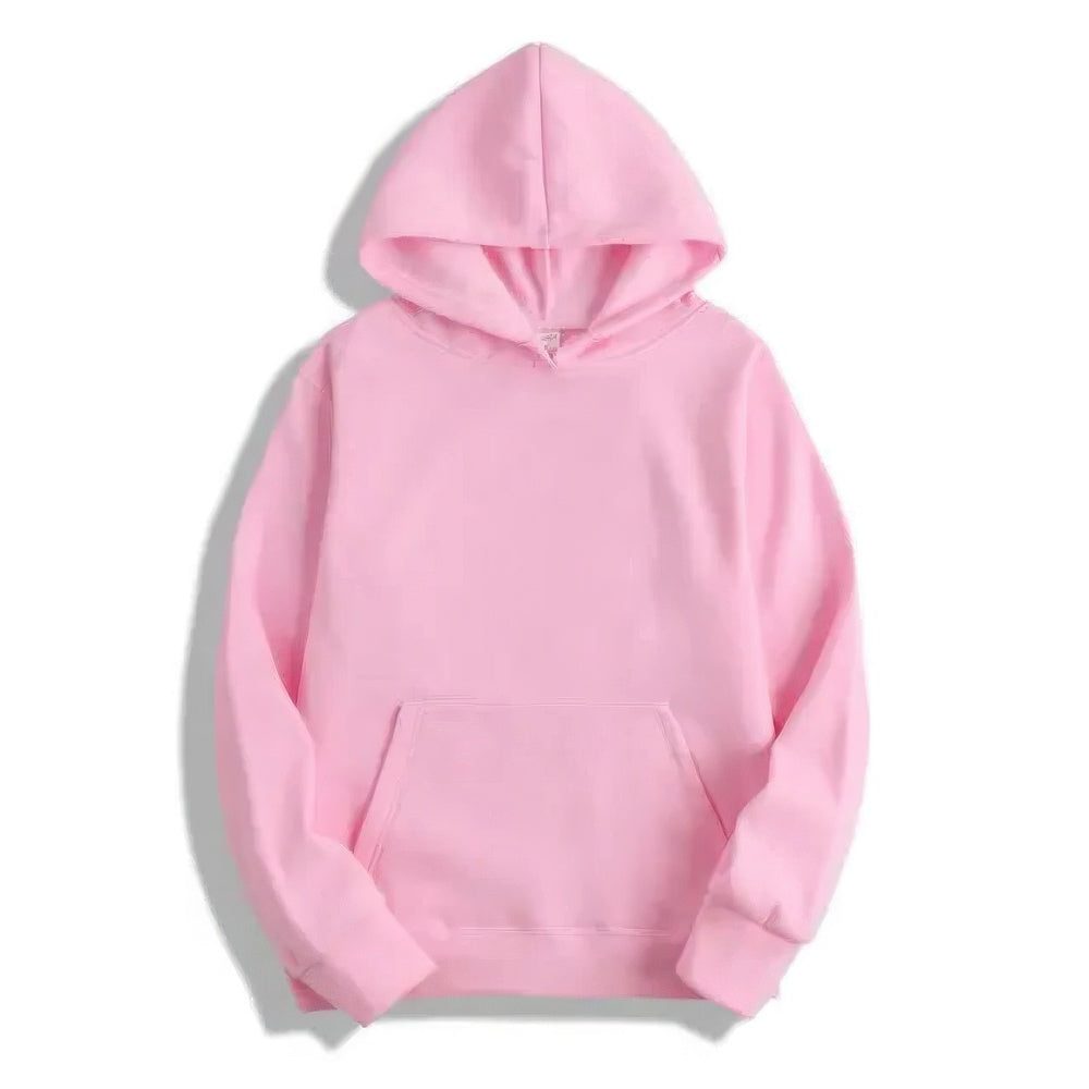 Damen Hoodie mit Kapuze und Langärmel - Rosa