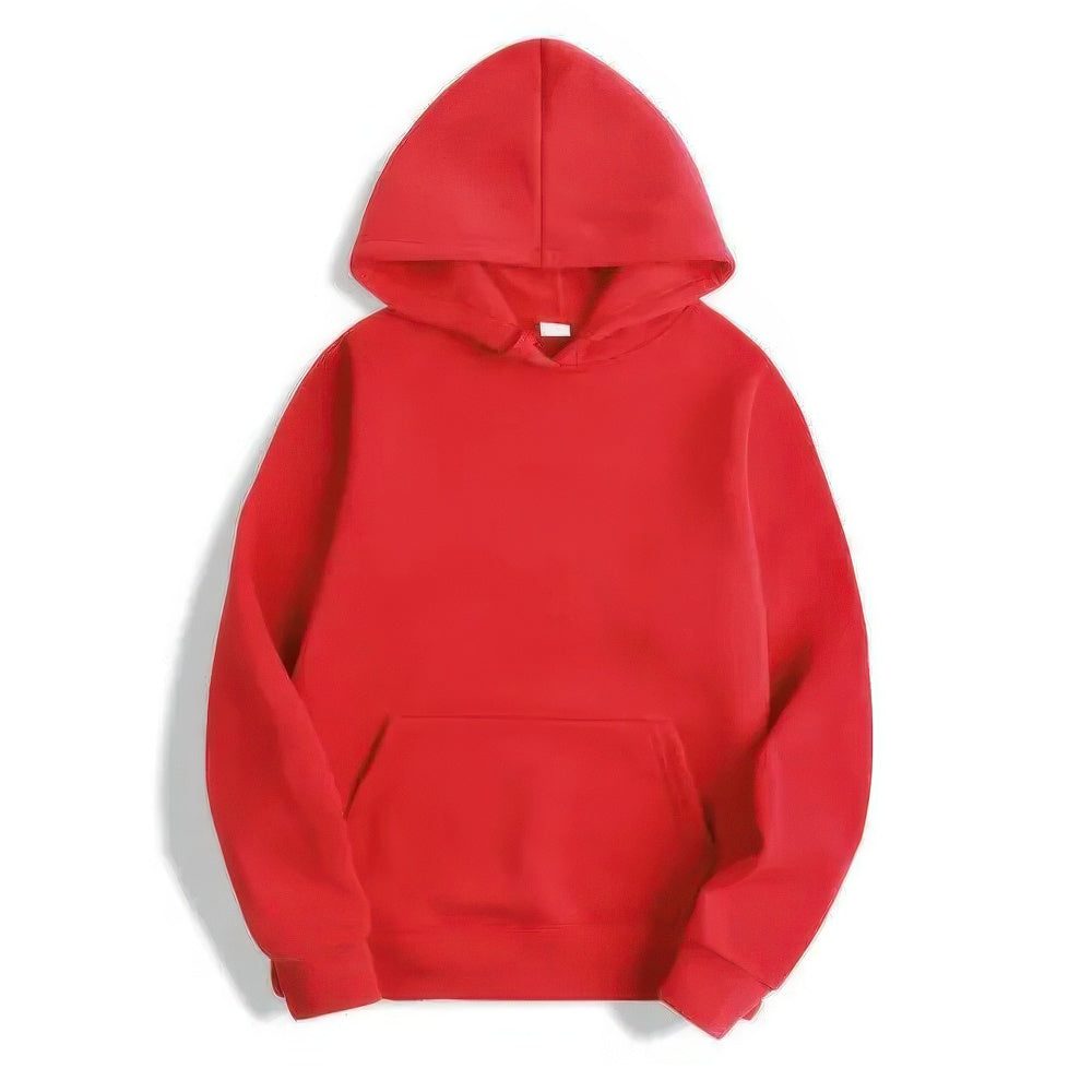 Damen Hoodie mit Kapuze und Langärmel - Rot