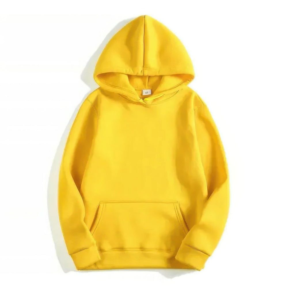 Damen Hoodie mit Kapuze und Langärmel - Gelb