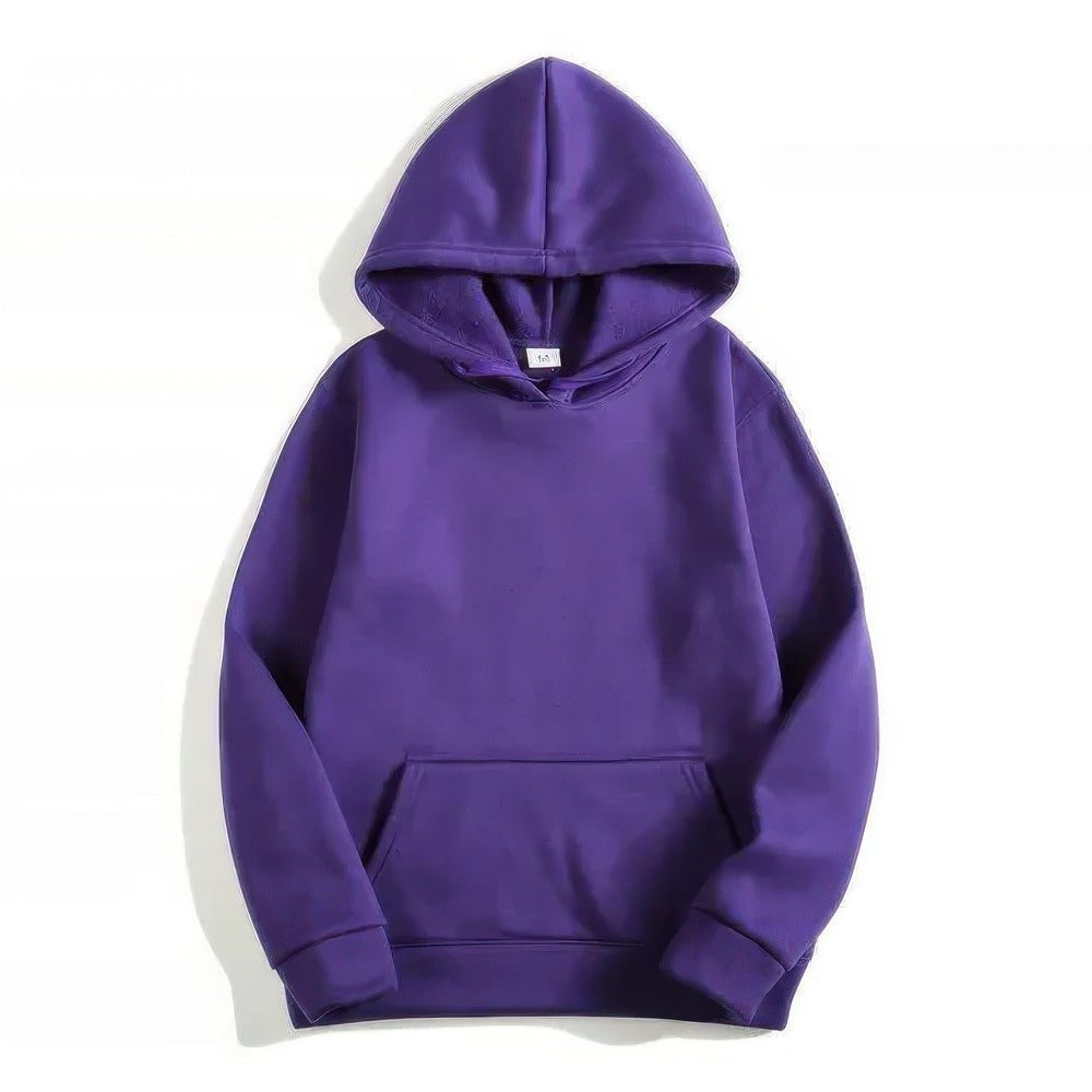 Damen Hoodie mit Kapuze und Langärmel - Lila