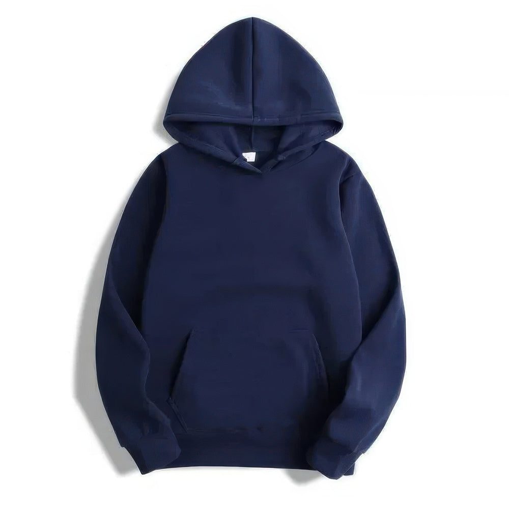 Damen Hoodie mit Kapuze und Langärmel - Marineblau