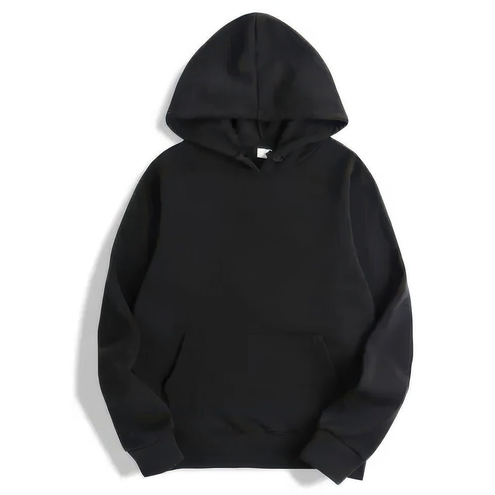 Damen Hoodie mit Kapuze und Langärmel - Schwarz