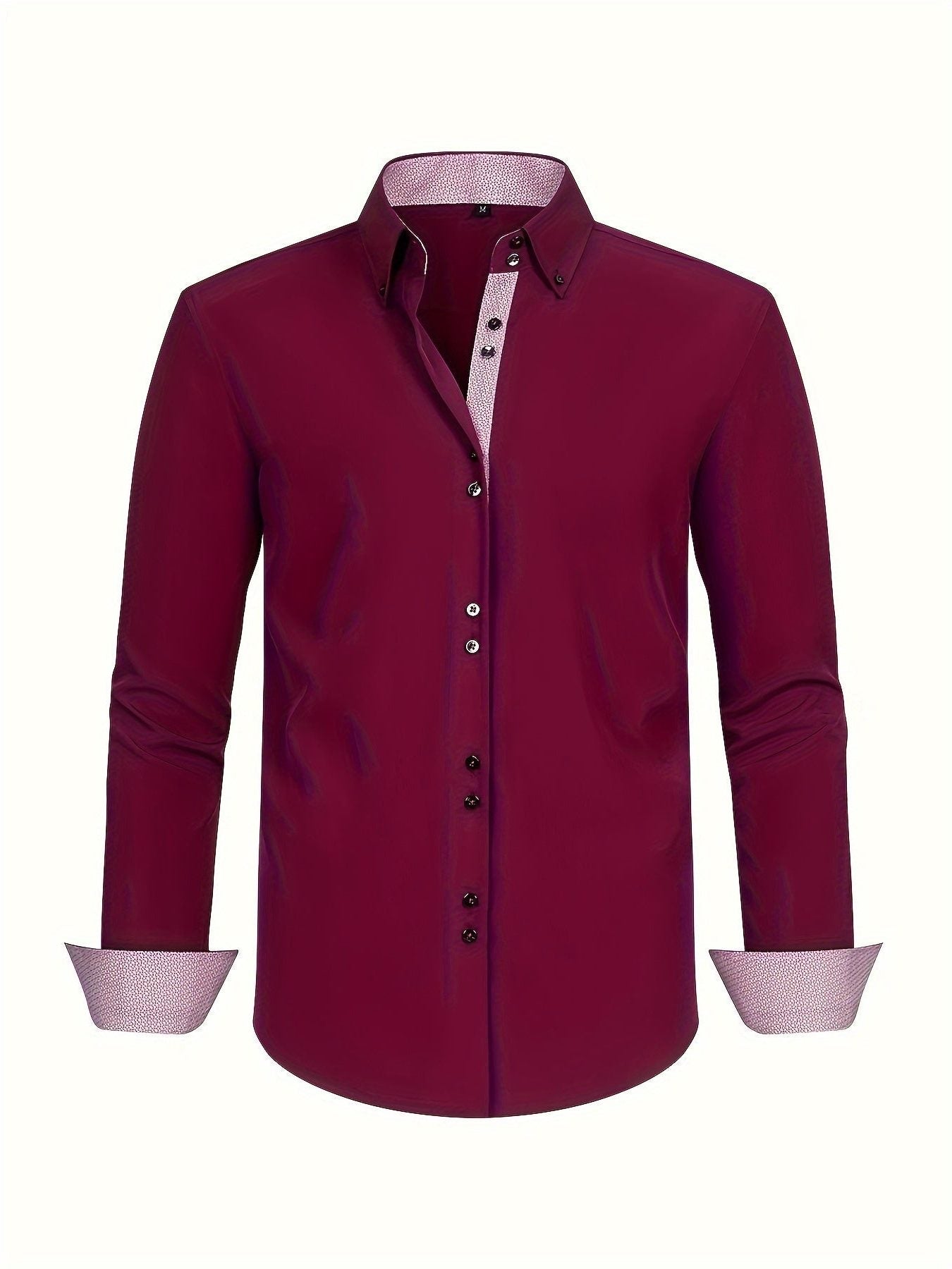 Herren Langarmhemd mit Kontrastdetails - View 3