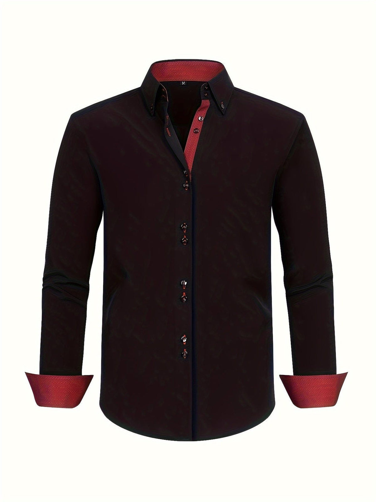Herren Langarmhemd mit Kontrastdetails - View 4