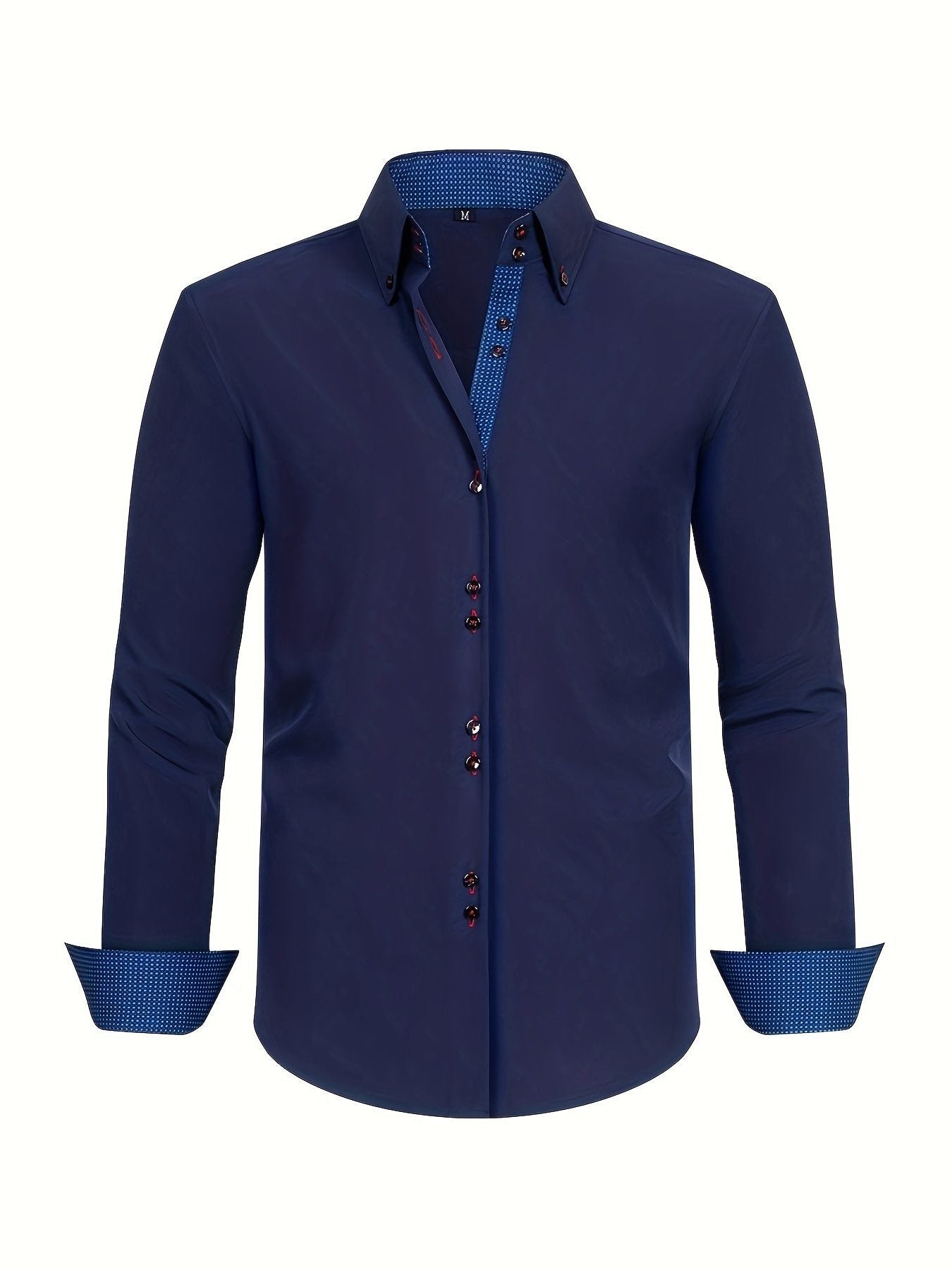 Herren Langarmhemd mit Kontrastdetails - View 5
