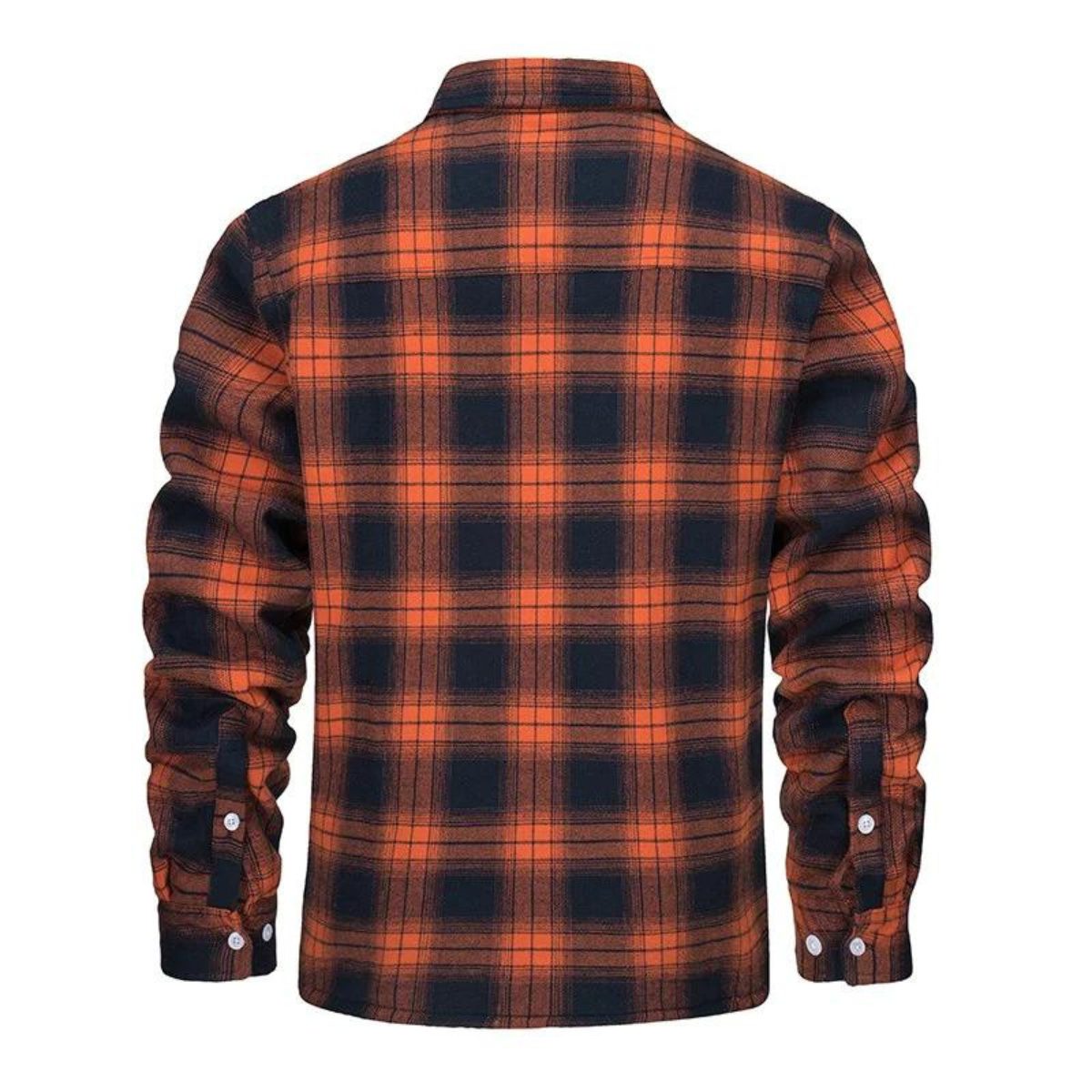 Herren Karierte Flanelljacke mit Fleecefutter - View 7