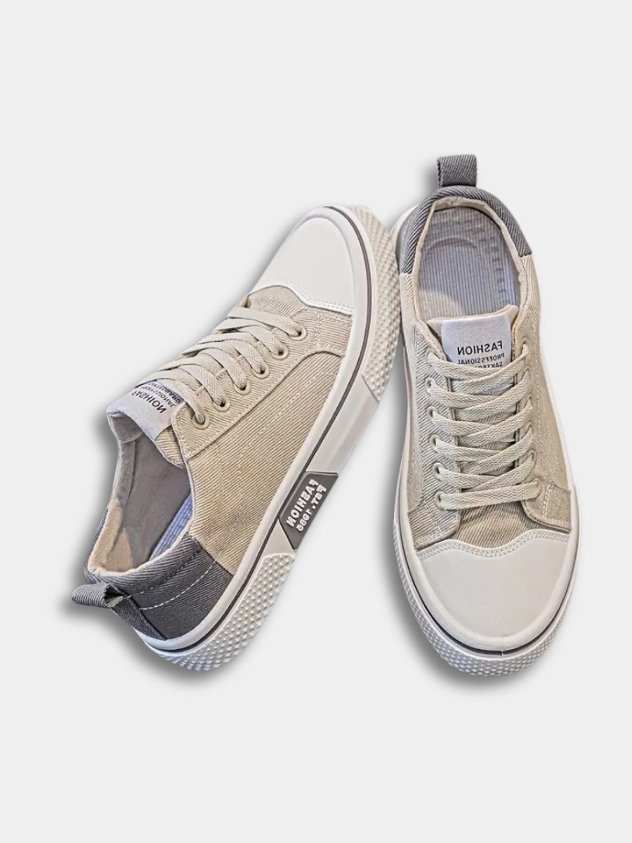 Herren Lace-Up Canvas Sneaker