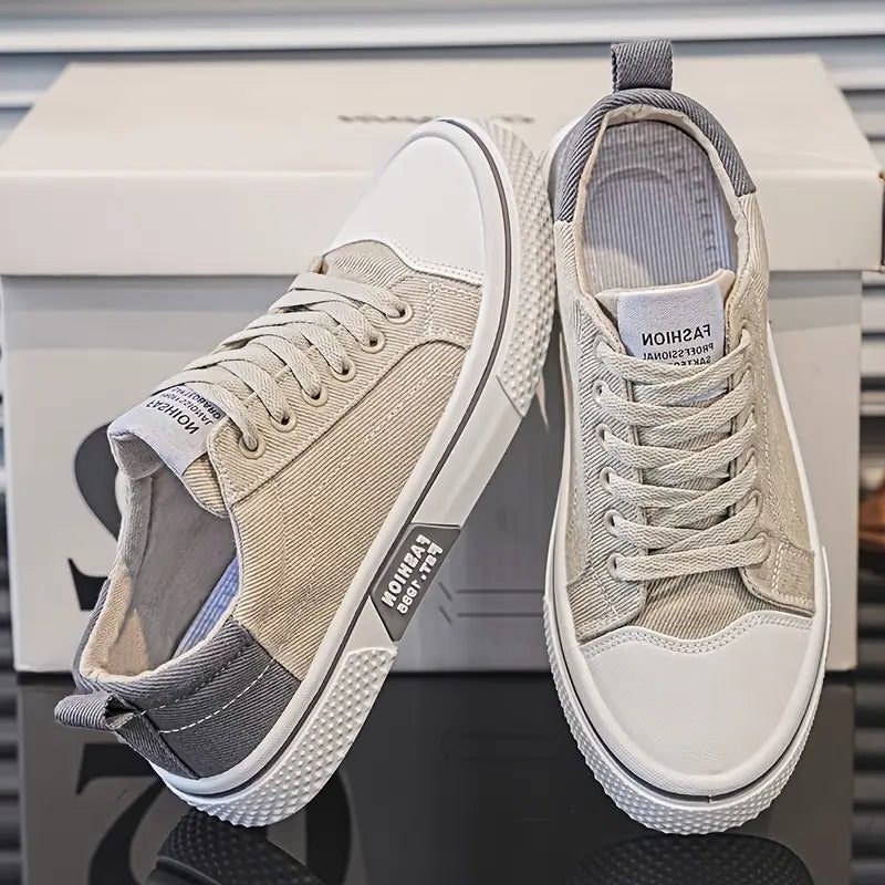 Herren Lace-Up Canvas Sneaker