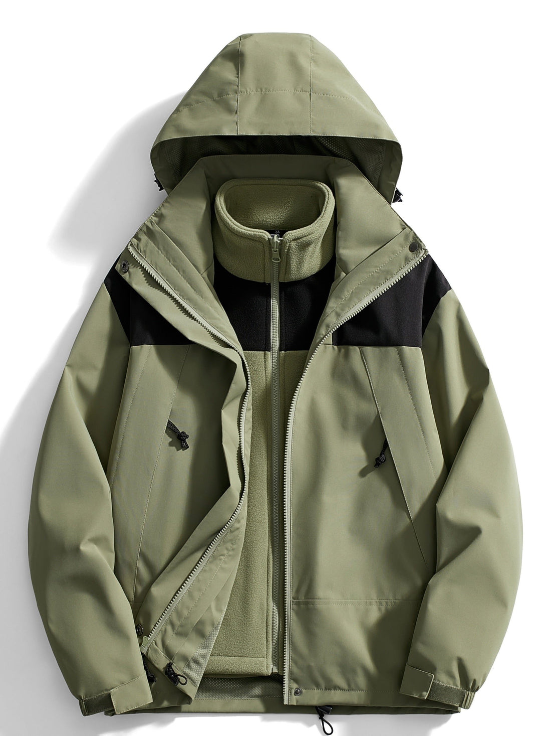 Damen Winterjacke mit Kapuze und Fleece-Innenseite