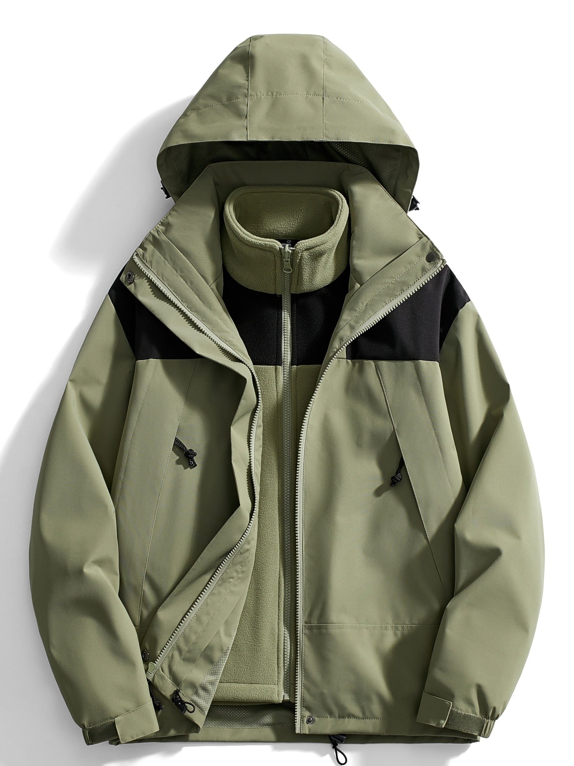 Damen Winterjacke mit Kapuze und Fleece-Innenseite