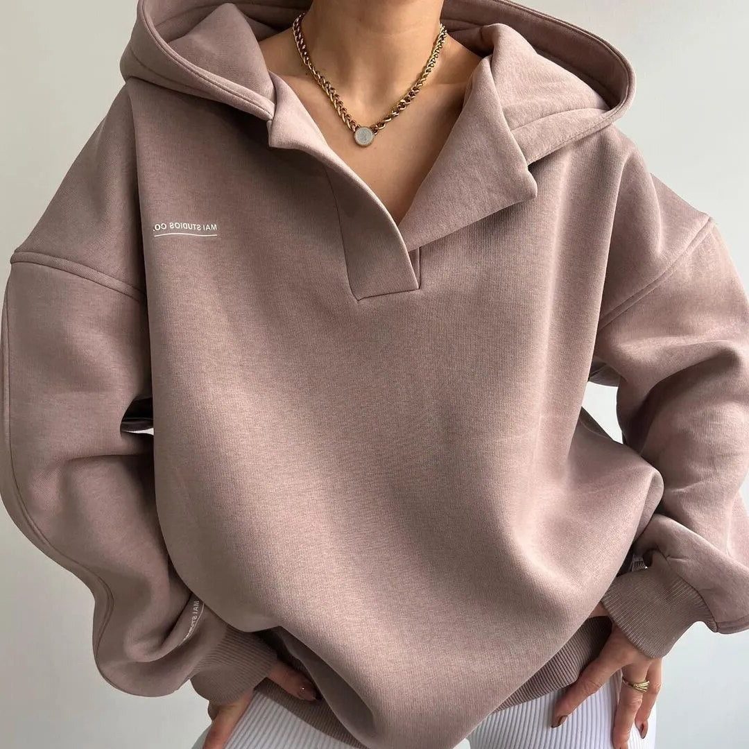 Damen Oversize Hoodie mit Kapuze