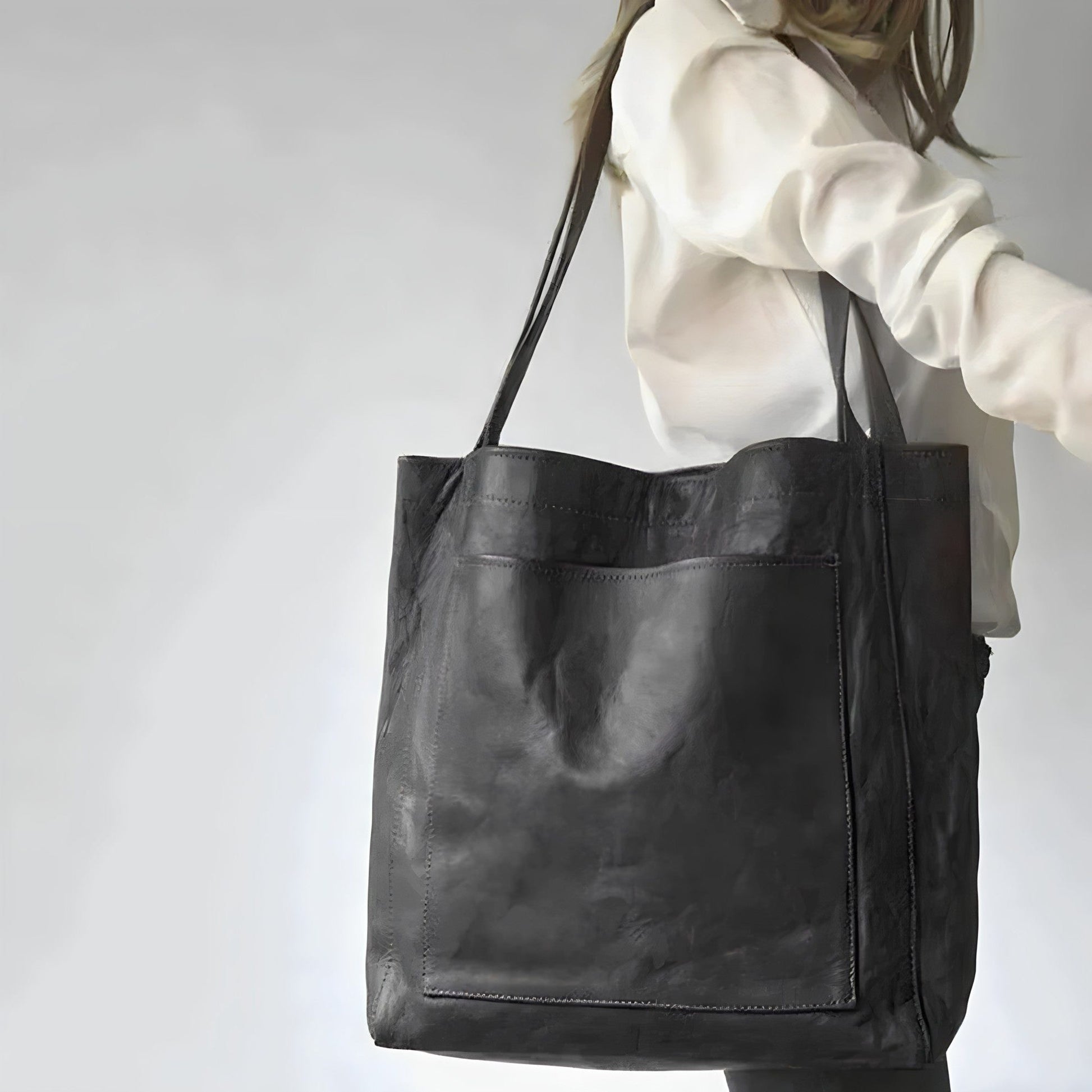 Damen Ledertasche mit Henkelgriff aus Echtleder - View 4
