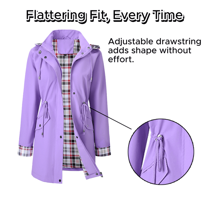 Cayle | Checkered Waterproof Jacket for Women