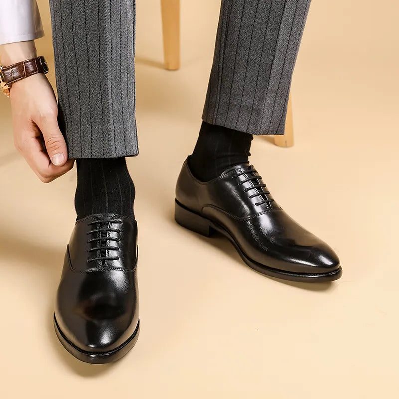 Herren Lace-Up Oxford Lederschuhe