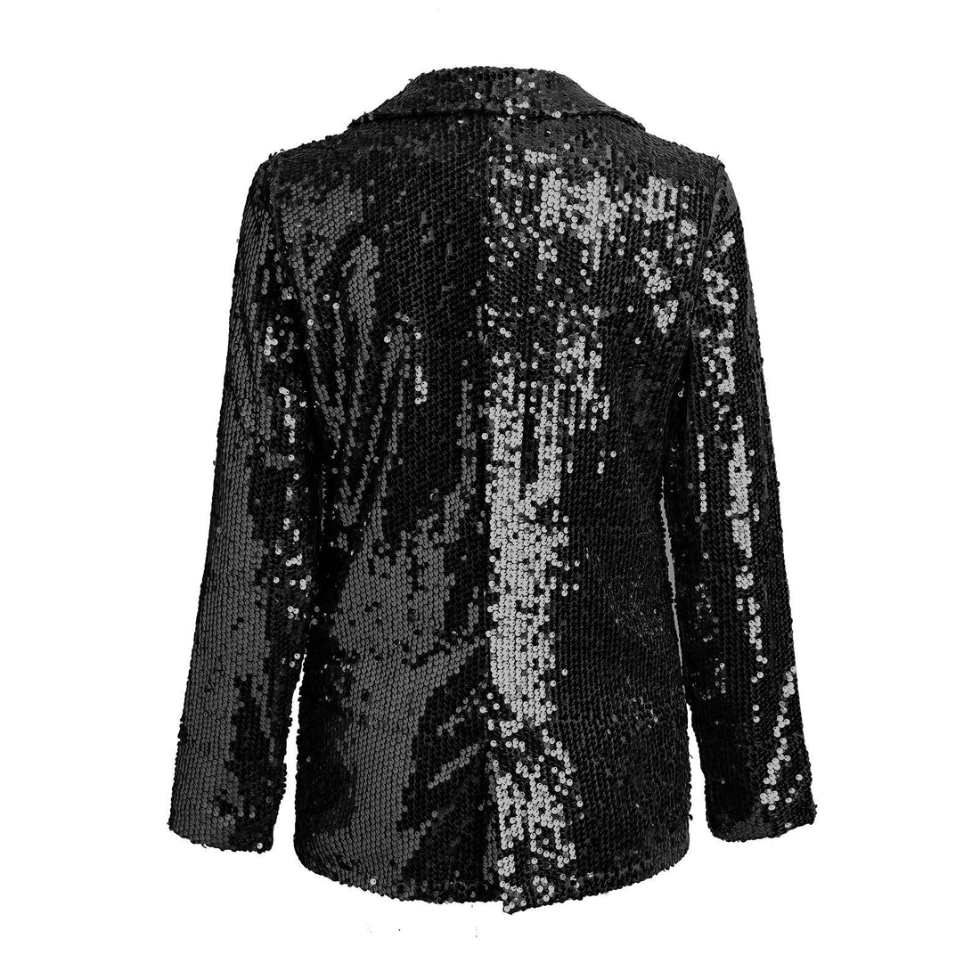 Damen Pailletten-Blazer mit Reverskragen