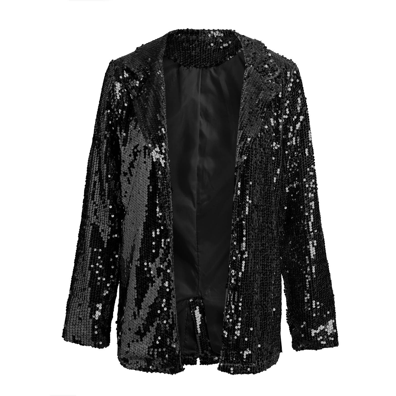 Damen Pailletten-Blazer mit Reverskragen - View 3