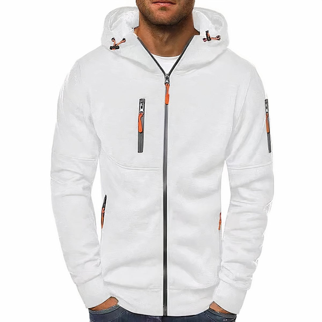 Herren Kapuzenjacke mit Reissverschluss