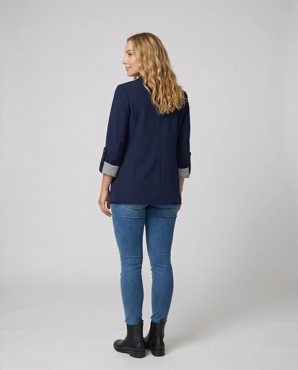 Damen Longblazer mit Revers und Einreiher - View 3