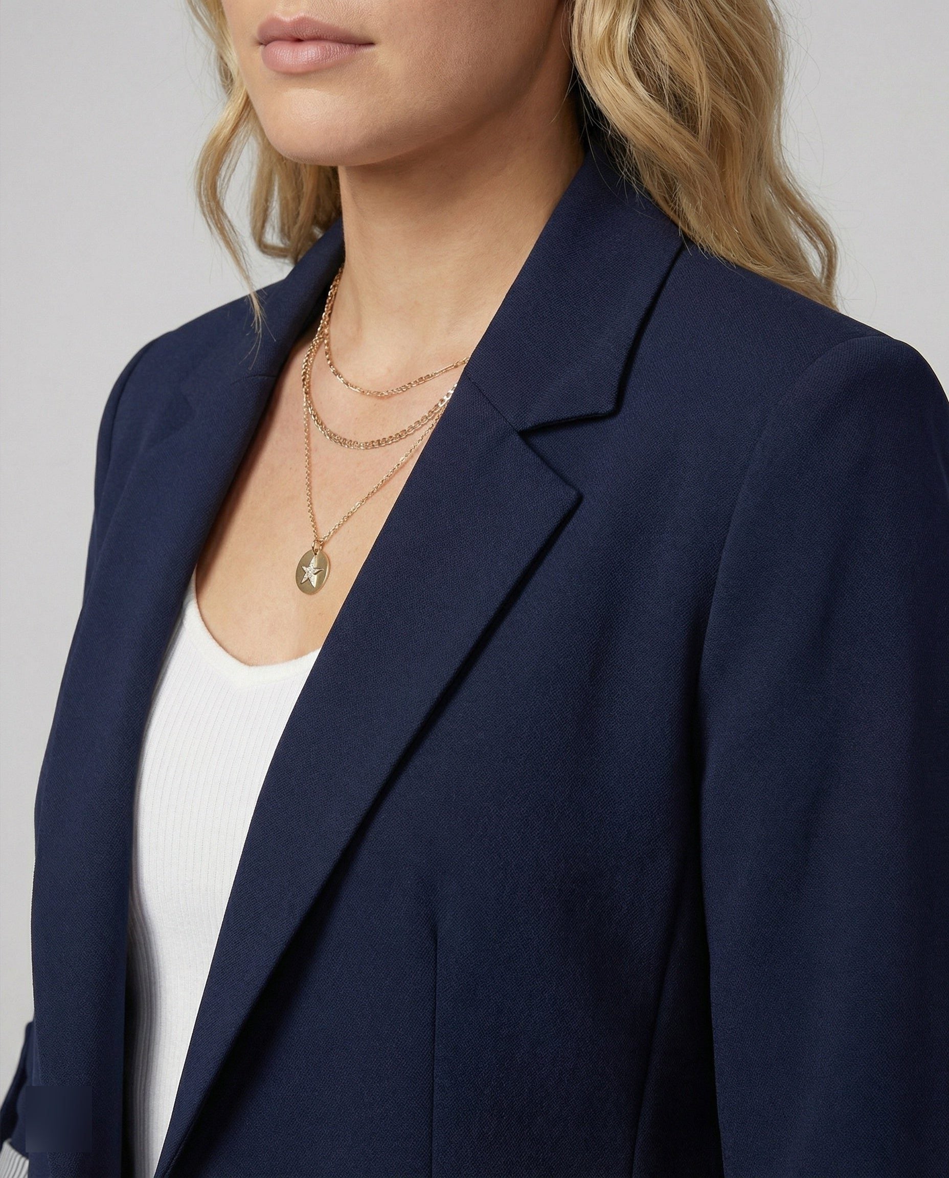 Damen Longblazer mit Revers und Einreiher - View 4