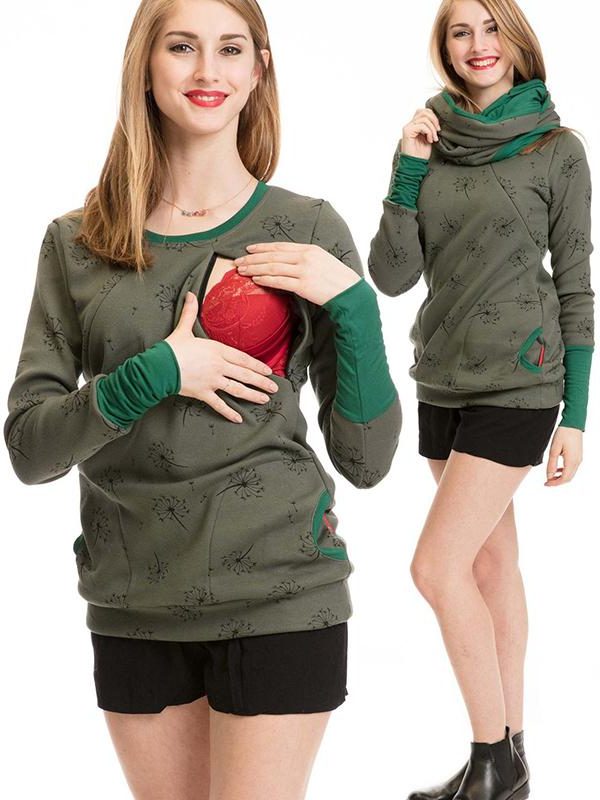 Damen Stillsweatshirt mit Reissverschluss und Taschen - View 3