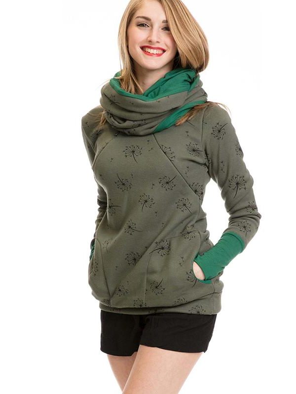 Damen Stillsweatshirt mit Reissverschluss und Taschen - View 4