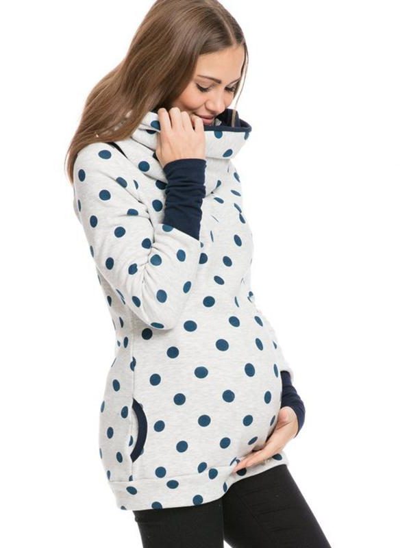 Damen Stillsweatshirt mit Reissverschluss und Taschen - View 6