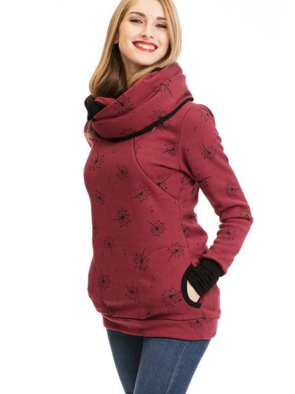 Damen Stillsweatshirt mit Reissverschluss und Taschen - View 7