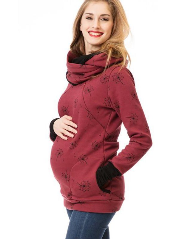 Damen Stillsweatshirt mit Reissverschluss und Taschen - View 8
