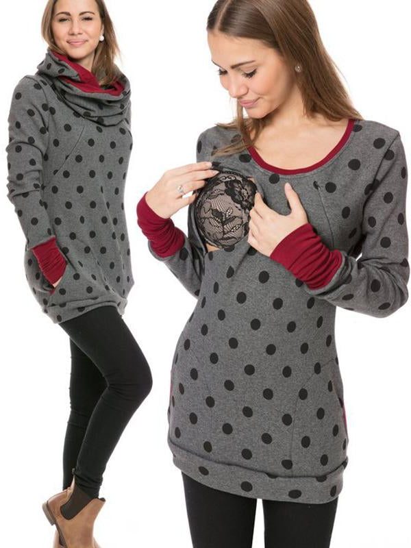 Damen Stillsweatshirt mit Reissverschluss und Taschen - View 14
