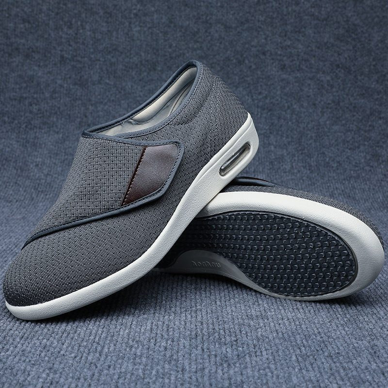 Unisex Mesh-Slip-On Sneaker mit Weiter Zehenpartie - Grau