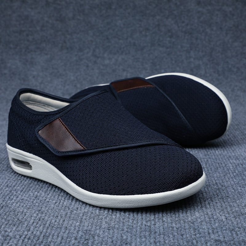 Unisex Mesh-Slip-On Sneaker mit Weiter Zehenpartie - Blau