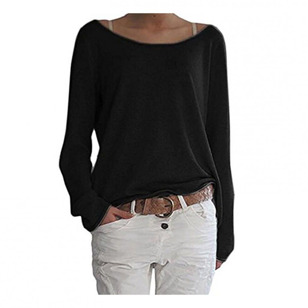 Damen Strickpullover mit Rundhals und Lockerer Passform - View 5