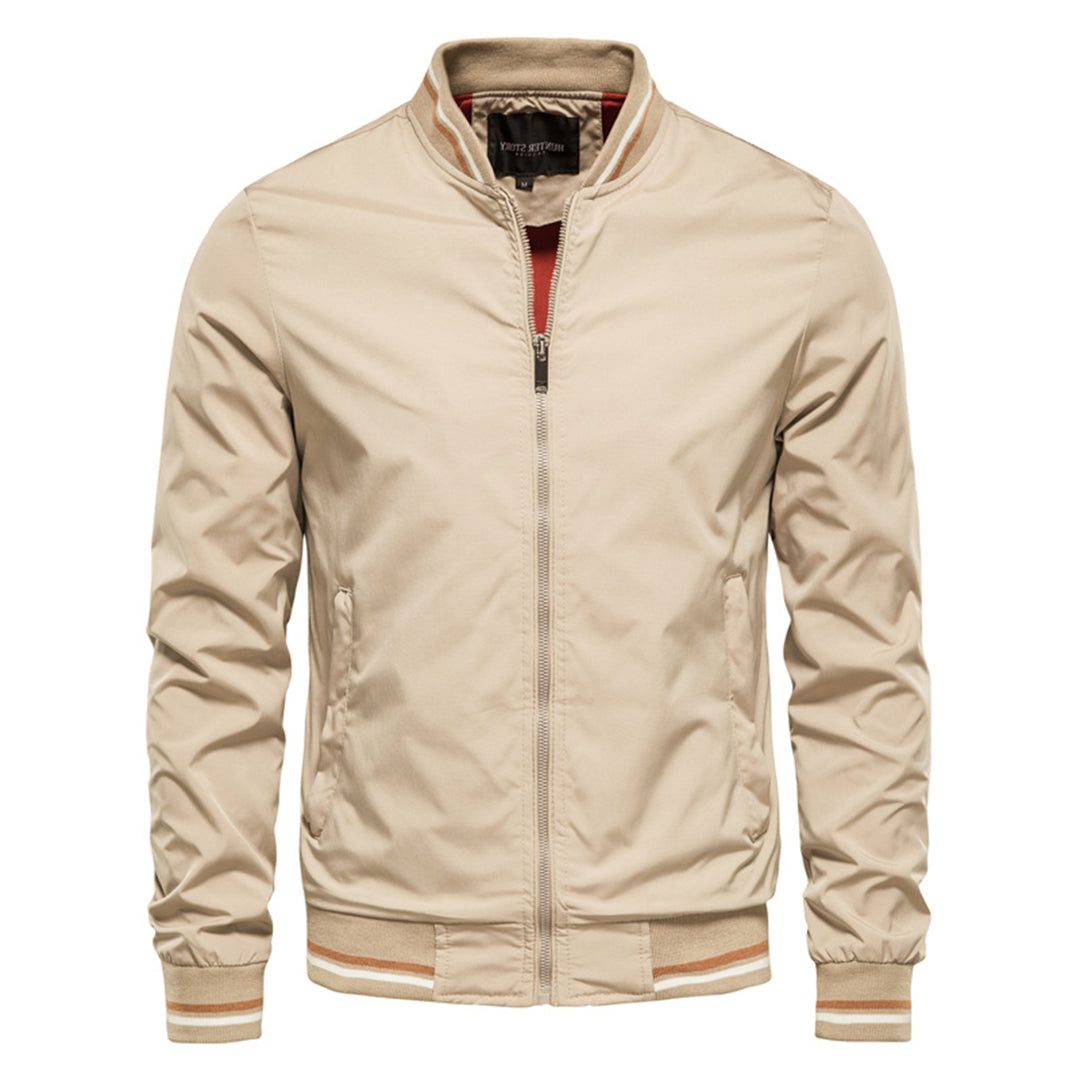 Herren Bomberjacke mit Reissverschluss - Khaki