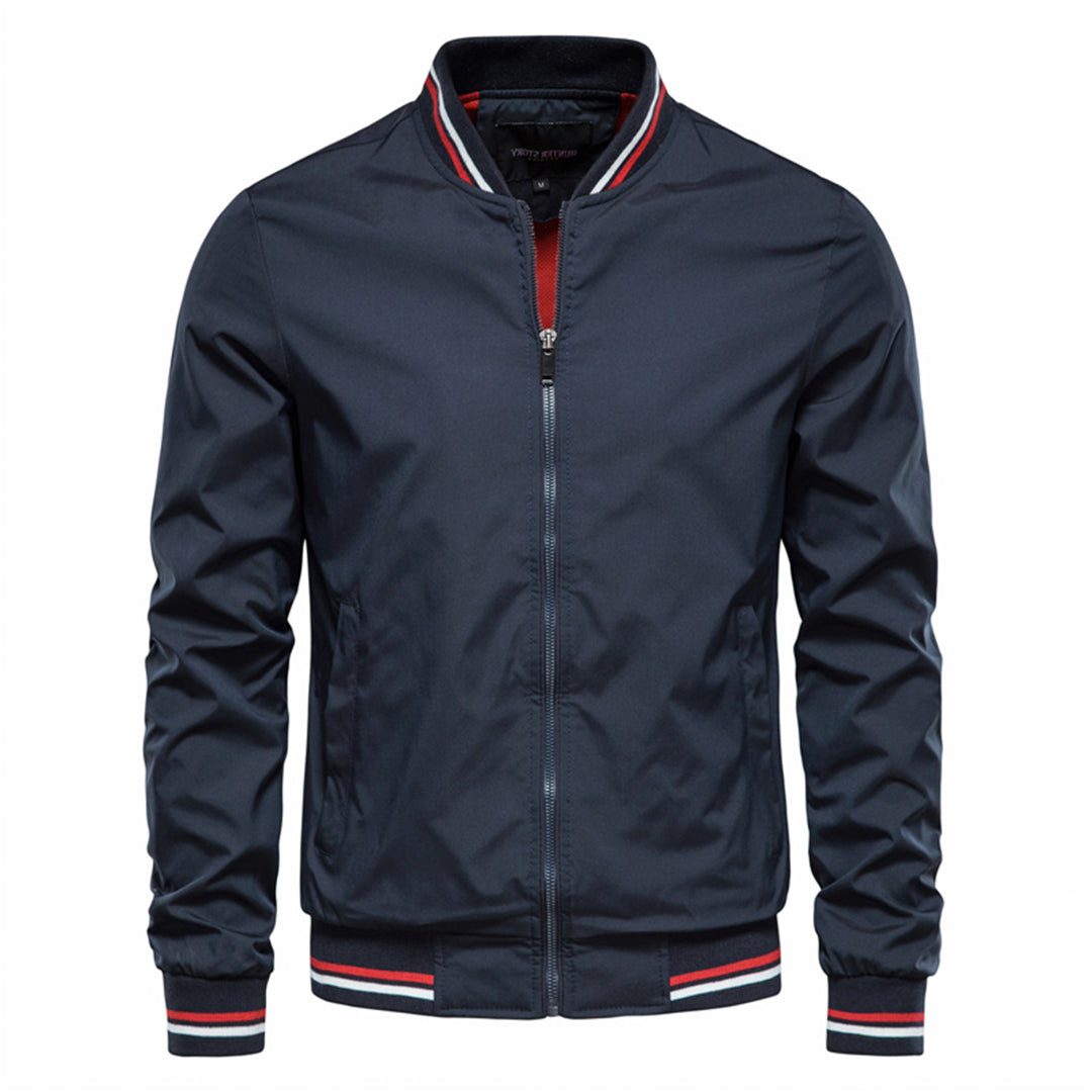 Herren Bomberjacke mit Reissverschluss - Marineblau