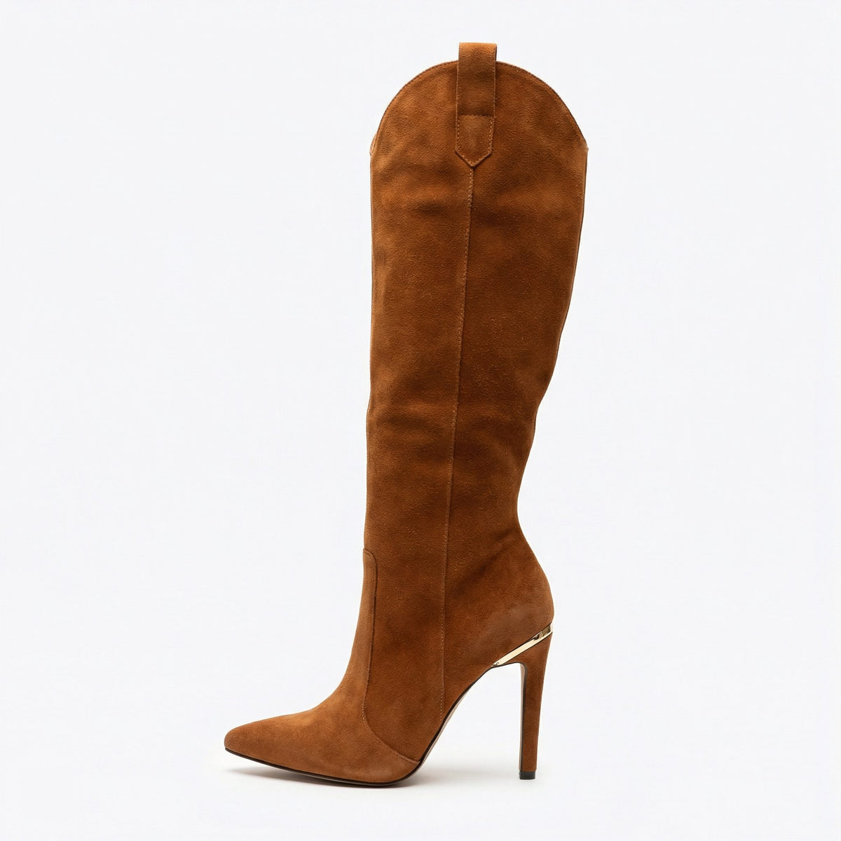 Damen Spitze Zehenpartie Stilettoabsatz Stiefel