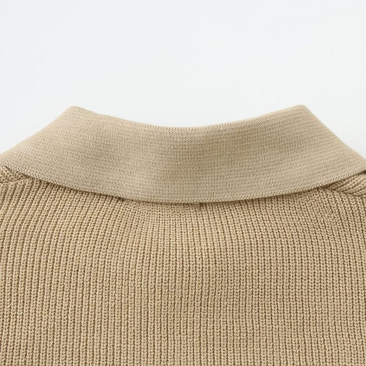 Herren Stehkragen Pullover mit Reissverschluss - View 5