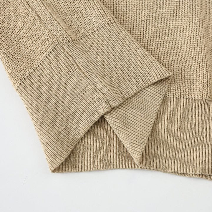 Herren Stehkragen Pullover mit Reissverschluss - View 6