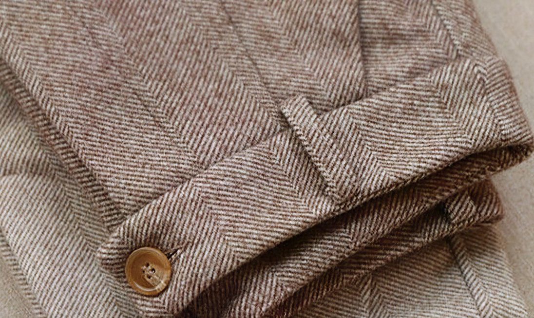 Damen Slim Fit Bleistifthose aus Mischgewebe - Braun