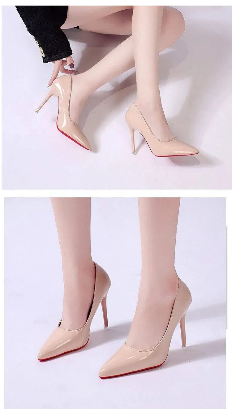 Damen Stilettoabsatz Pumps mit Spitzer Zehenpartie - View 10