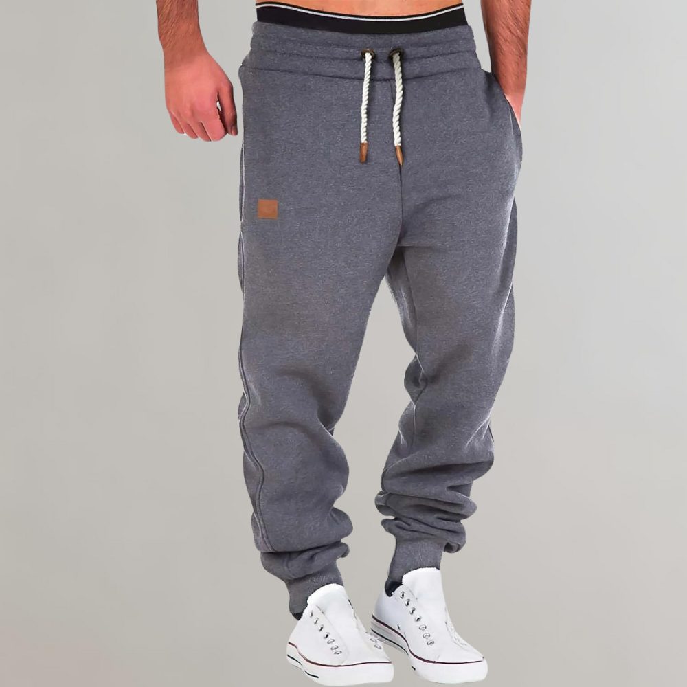 Herren Jogginghose Loose Fit aus Baumwollmischung - Dunkelgrau