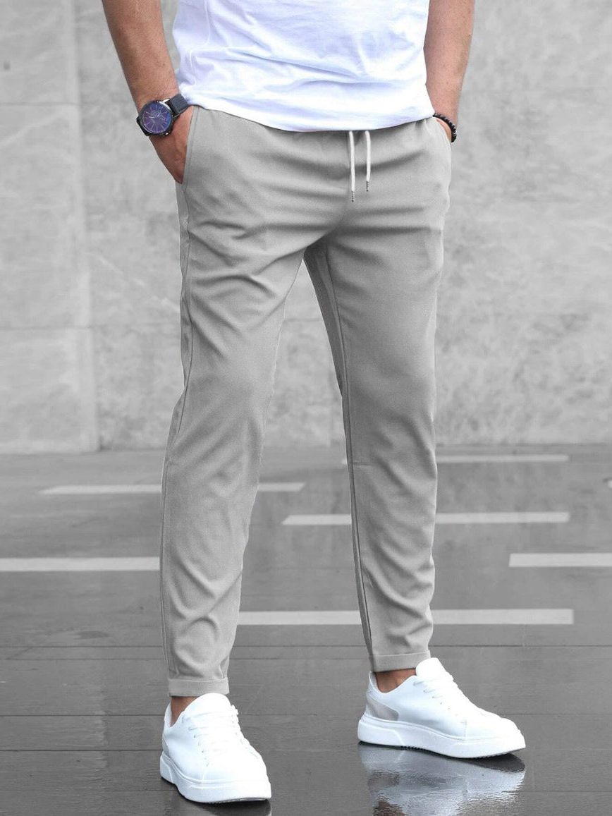 Herren Elastische Jogginghose mit Taschen